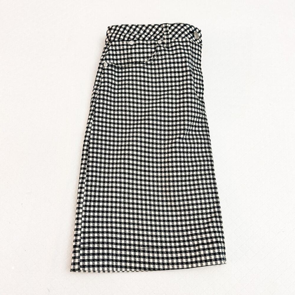 Talbots Gingham Checkered Pattern Pencil Skirt Bl… - image 7